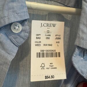 J Crew Long Sleeve Men’s Button Down Shirt